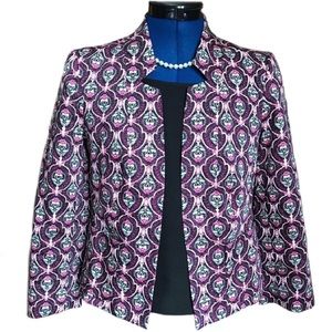 The Limited Open Front Floral Print Blazer